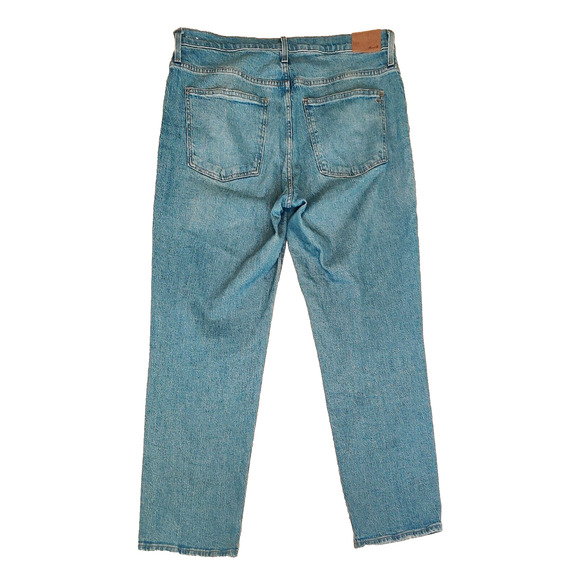 Lot of 2 Madewell Womens Jeans Size 33 Perfect Wide Leg Crop & Midrise Straight - Picture 12 of 16